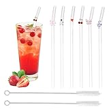 Polyvalent : du café glacé aux cocktails, ces pailles réutilisables s'adaptent à la plupart des verres, bocaux Mason et verres à cocktail. Le design incurvé rend la boisson plus confortable, tandis que le beau charme rend les boissons plus instagrammables. Un incontournable pour votre bar, café ou pique-nique