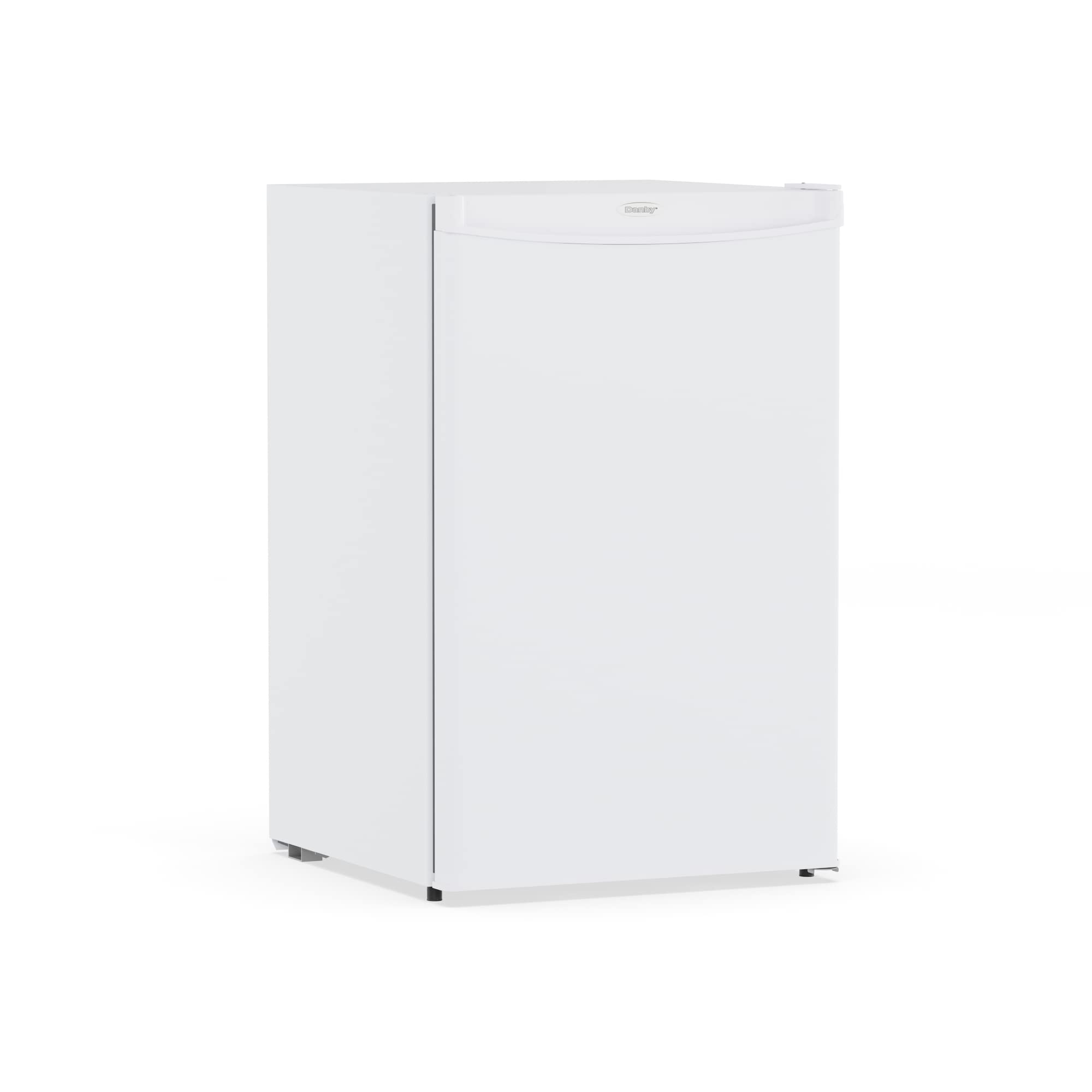 Danby DUFM032A3WDB-3 3.2 cu. ft. Upright Freezer in White Environmentally friendly R600a refrigerant 3.2 cu. ft. (90 L) capacity upright freezer on Fridge.com