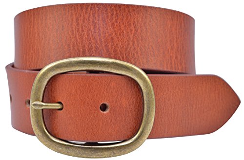 Full Grain Solid Cowhide Leather Belt - Tan - TBS3403-250