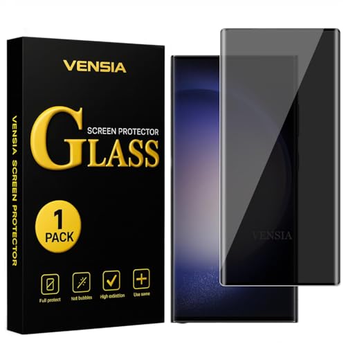 Image of Privacy UV Tempered Glass Screen Protector for Samsung Galaxy S23 Ultra (6.8 Inch) - Anti-Spy, 9H Hardness, Scratch-Resistant, 100% Fingerprint Working, Easy Installation (Pack of 1)