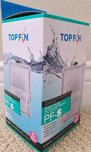 Top Fin Silenstream PF-S Small Filter Cartridges (6 Count) Refill for PF10 Power Filters (5.5in x 3.1in) - Image 3