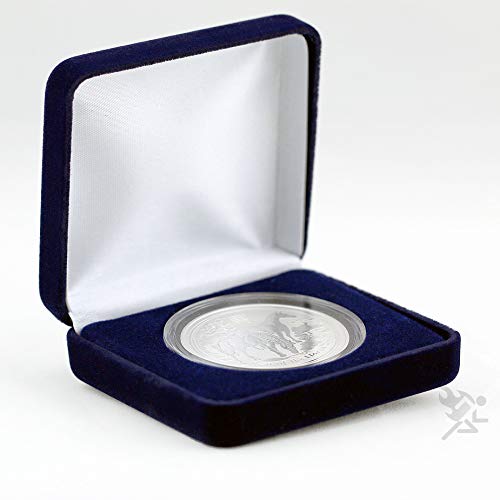 Caja para moneda presentación Air-Tite azul miniatura 2