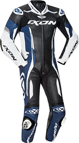Ixon Vortex 2 Tuta Pelle Uomo Nero/Bianco/Blu M