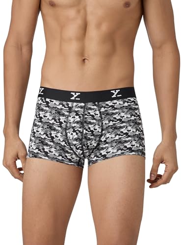 Image of XYXX Men's CloudSoft Modal Printed Trunks| Snug Fit, 4-Way Stretch & No-Marks Waistband Underwear for Man
