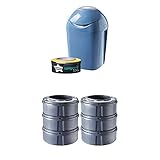 Tommee Tippee Sangenic Tec - Set básico de contenedor de pañales + 7 recambios (azul)