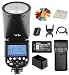 Godox V1-C Round Head Camera Flash for Canon, TTL 2.4G Wireless System 1/8000s High-Speed Sync, 10 Level LED Modeling Lamp, 2600mAh 18650 Lithium Battery with 1.5s Recycle Time