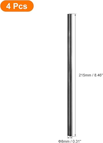 Miniatura 2 de uxcell 4 popotes de metal reutilizables, 8.5 pulgadas, con forma de corazón, de acero inoxidable para beber batidos, bebidas frías, bebidas (negro)