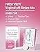 FIRSTVIEW Vaginal pH Test Strips, Feminine Health Vaginal pH Test Strips Kits for Bacterial Vaginitis, Trichomonas Vaginitis, pH Balance for Women (5pcs)