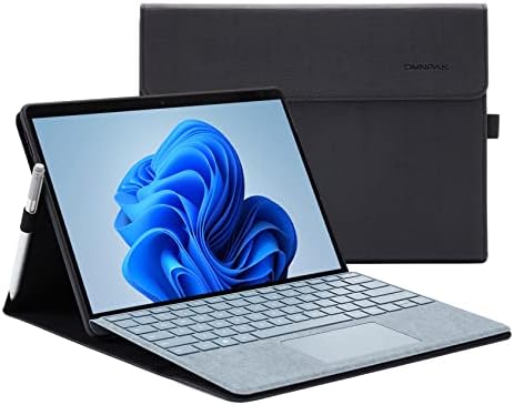 Omnpak Microsoft Surface Pro 8 Case, Multi-angle Slim Lightweight Protective Cover with Stylus Pen Holder for 2021 Surface Pro 8 13 Inch, Compatible with Type Cover Keyboard(Keyboard Not Included)