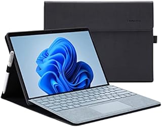 Omnpak Microsoft Surface Pro 8 Case, Multi-angle Slim Lightweight Protective Cover with Stylus Pen Holder for 2021 Surface Pro 8 13 Inch, Compatible with Type Cover Keyboard(Keyboard Not Included)