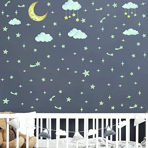 KAIRNE 90 Pezzi Adesive da Parete Fluorescenti