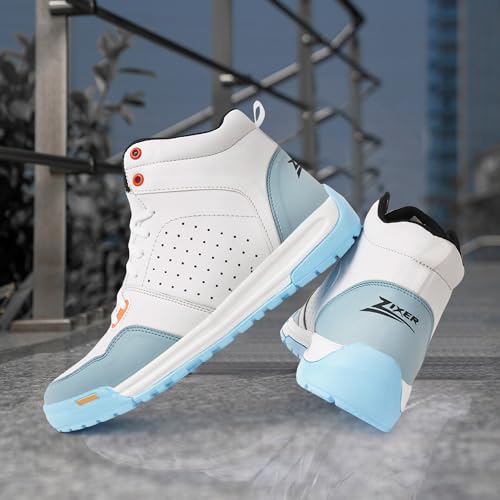 Image of Zixer Woodlend Bike Riding Tracking Stylish Jungle High Ankle Boots For Boys High Tops For Men