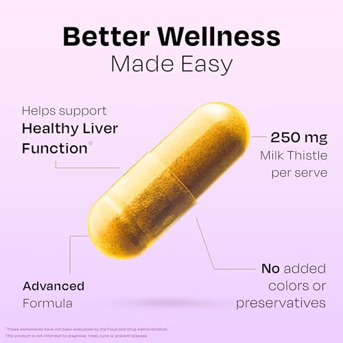 Image of Milk Thistle ++ 180 Capsules | Elite Formula | Daily Wellness Support | Veg Capsules | Gluten-Free | Additive-Free | Plant-Based| 500 mg actives per serve