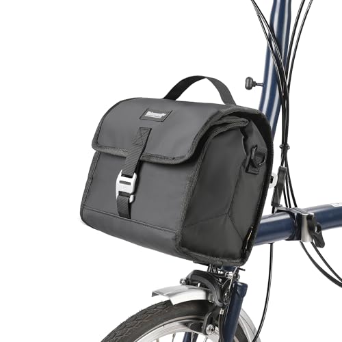 Rhinowalk フロントバッグ ブロンプトン自転車用 バッグ 保温保冷 お弁当袋 大容量 調節可能 防水レインカバー付き 取り付け簡単 ブロンプトン対応 専用バッグ ショルダーストラップ付き ハンドルバッグ 持ち運び便利 Rhinowalk フロントバッグ ブロンプトン自転車用 バッグ 保温保冷 お弁当袋 大容量 調節可能 防水レインカバー付き 取り付け簡単 ブロンプトン対応 専用バッグ ショルダーストラップ付き ハンドルバッグ 持ち運び便利