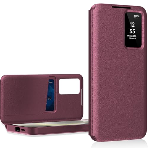 Coque premium View avec fenêtre transparente rigide pour Galaxy S25