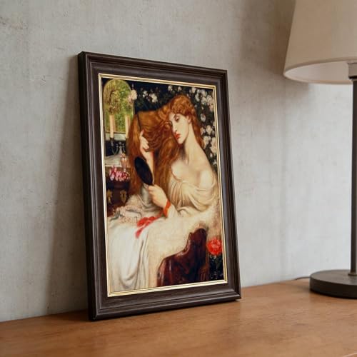 Impression sur toile Lady Lilith de Rossetti Décoration Murale Salon 61x91 cm