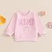 Winioder Mommy and Me Matching Outfits Cute Bow Mama and Mini Long Sleeve Crewneck Sweatshirt Tops Mother Baby Matching Clothes (Baby, 2-3 Years, Pink)