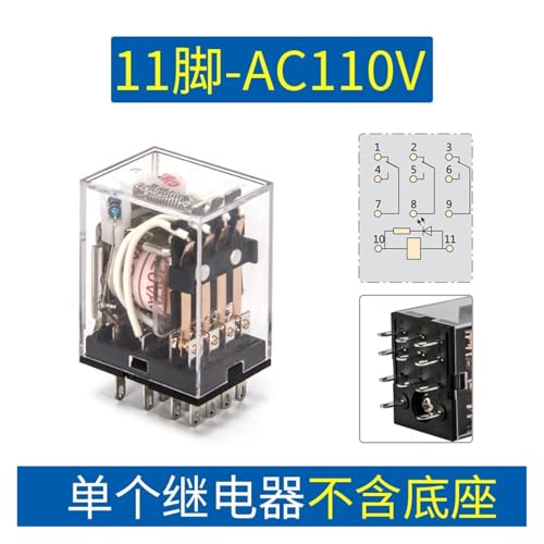 Relais JZX-22F 3Z AC110V avec 11 broches pour commande 5A - 2