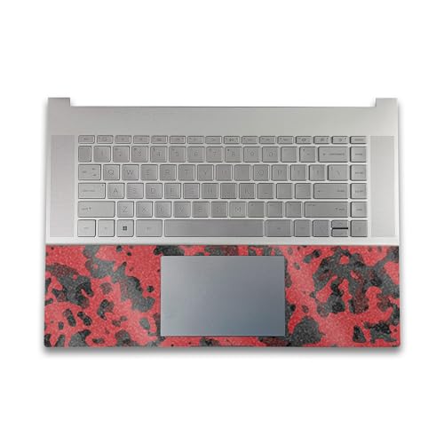 Image of Glossy Glitter Gaming Skin Compatible with HP Envy x360 16 inch (2023) - Red Modern Camo - Premium 3M Vinyl Protective Wrap Decal Cover - Easy to Apply | Crafted in The USA by MightySkins