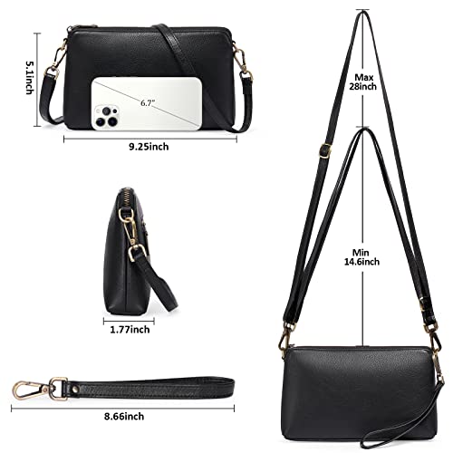 image for GAEKEAO Crossbody Bags for Women RFID Blocking Leather Cross Body Bag 