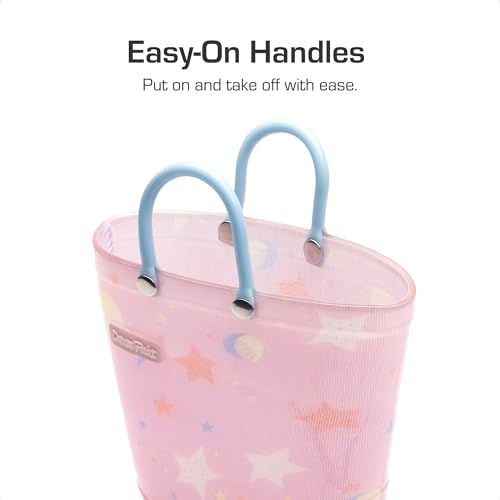 DREAM PAIRS Kids Rain Boots Cute Lightweight Waterproof with Pull-on Handles for Girls & Boys Toddler Outdoor Play4