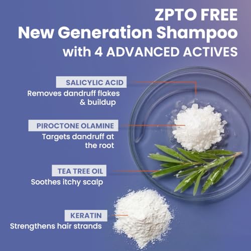 Image of Sesa Anti Dandruff Shampoo - 300ml | ZPTO Free Formula | Piroctone Olamine, Tea Tree & Rosemary Oil | Upto 100% dandruff reduction | Prevents Itching & Irritation | Safe for Daily Use | Unisex