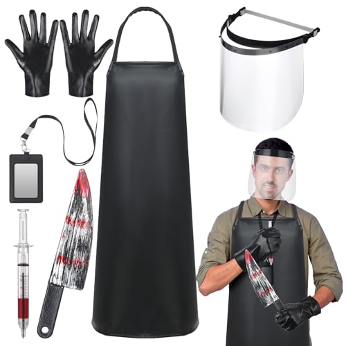 Jamntower 6 Pcs Halloween Butcher Costume Men Butcher...