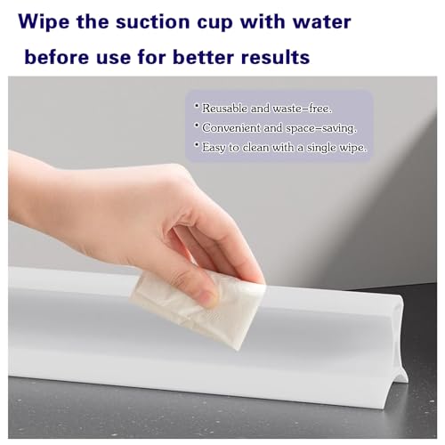 Barrera de ducha plegable flexible con protector antigoteo para fregadero 5