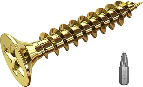 4x30mm Wood Screws,Flat Head Screws for Wood, Zinc Galvanized,Multi Purpose Screws (100pcs)