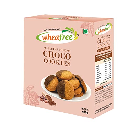 Image of Wheafree Gluten Free Sorghum Sooji (Pack of 2 x 400g Each) & Wheafree Gluten Free Choco Cookies 400g | | Tasty, Crunchy and Chocolate Flavoured Cookies | Best Teatime Snacks