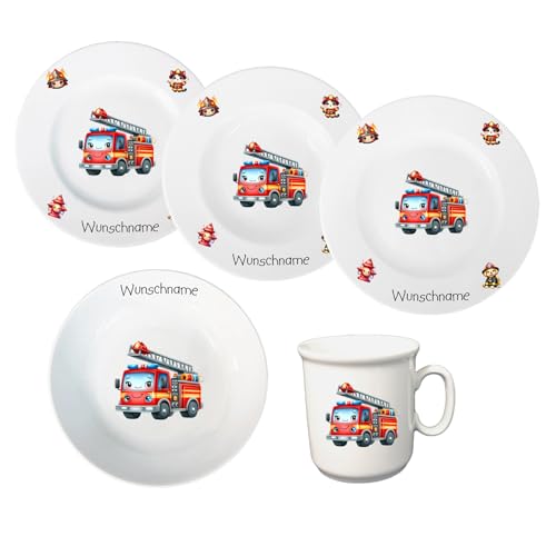 Kindergeschirr personalisiert - Kinderservice 5-tlg. Kinder Service...