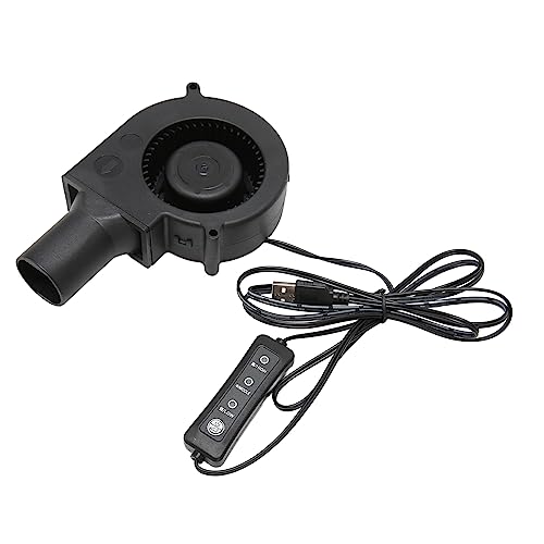 Zunate Ventilador USB, Ventilador de Refrigeración de 97 Mm X 33 Mm DC 5 V sin Escobillas 3800 RPM 22 CFM Ventilador de Refrigeración de Computadora, Ventilador Centrífugo de