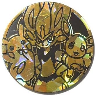 Moneda CInderace Pokemon - Tamaño grande - 2 pulgadas - Plástico plateado - Battle Academy