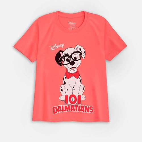 Image of Nap Chief Kids Disney 101 Dalmatians Printed Cotton Co-ord Set | Printed T-Shirt & Shorts for Boys & Girls