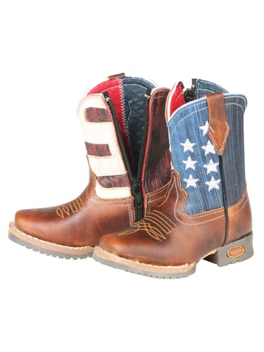 Jar Boots Children's USA Cowboy Boot Brown
