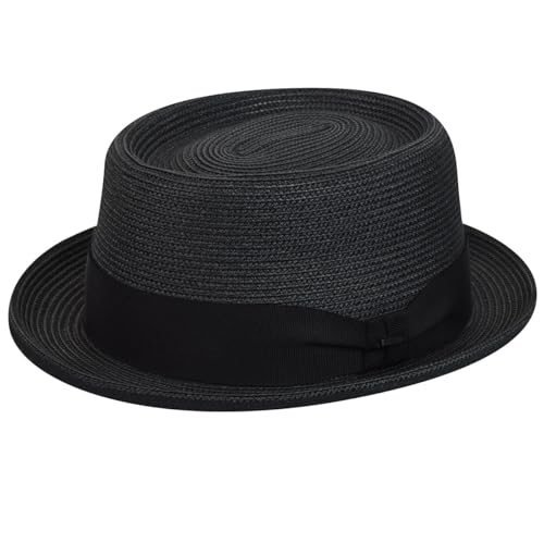 Pork-Pie-Hut Bailey Waits in Schwarz Fedora für Herren