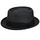 Pork-Pie-Hut Bailey Waits in Schwarz Fedora für Herren