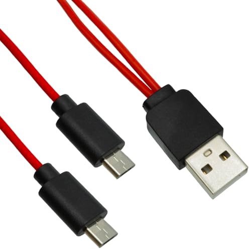 Amazon.co.jp: エスエスエーサービス microUSB二股（コネクタ