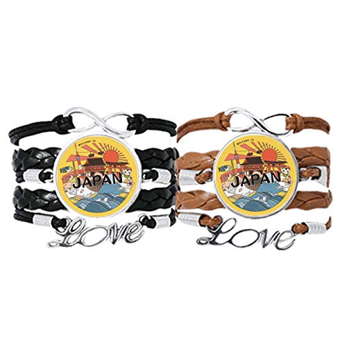Bracelet japonais traditionnel en cuir Edo : sublimez un poignet nu avec élégance