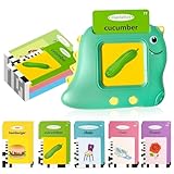Dinosaur Talking Flash Cards for Toddlers Ages 1-5, 224 English Words Learning Toy with Real Voice Pronunciation, Interactive Educational Speaking Flashcard Device Gift for Boys and Girls, Preschool