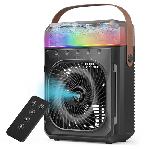 dovecina Desktop Nebelventilator 20000mAh Akku Ventilator 1200mL Wassertank