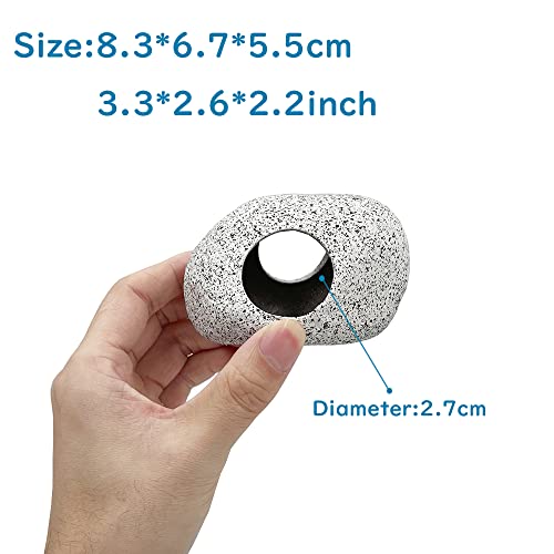 Smoothedo-Pets Aquarium Plants Betta Fish Tank Decorations 4inch/2pcs Soft Silk Artificial Plant Goldfish Waterscape Fish Hides Snake Tank/Reptiles Plants (B-3pcs Set) - Image 3