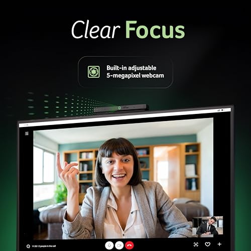 Image of acer B227Q D1 21.5 Inch IPS Full HD Backlit LED Monitor I Full HD Adjustable Webcam, MIC Support I 100Hz I Tilt, Swivel and Height Adjustment I HDMI, VGA & USB 2.0 I Eye Care I Stereo Speakers