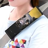 NTVOWPZO 2PCS Car Seat Belt Cover, Neoprene Safety Seatbelt Shoulder Strap Covers, Black German Shepherd Dog Harness Pads Seat Belt Protector, Car Interior Accessories Protect Your Neck and Shoulder