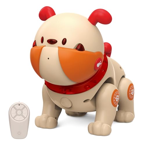 BulaBe Remote Control Robotic Dog Toy for Kids 3-5, Sing & Dance, Touch - Sensitive Interaction, Voice Recording with 4 Voice Effects,Boys Girls for...