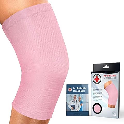 Doctor Developed Premium Knee Brace/Knee Support/Knee Sleeve (Pink, 4XL) Cover