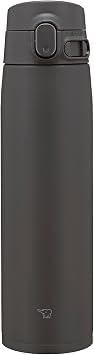 Zojirushi Large Capacity 720ml Water Bottle, Selectable Size, Easy to Clean, Seamless Lid, Washable Parts 3, Sports Drink OK, Keeps Hot and Cold, One-Touch, Soft Black SM-VB72-BM