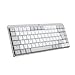 Price comparison product image Logitech MX Mechanical Mini for Mac Wireless Illuminated Keyboard, Low-Profile Performance Switches, Tactile Quiet Keys, Backlit, Bluetooth, USB-C, Apple, iPad, QWERTY UK English - Pale Grey