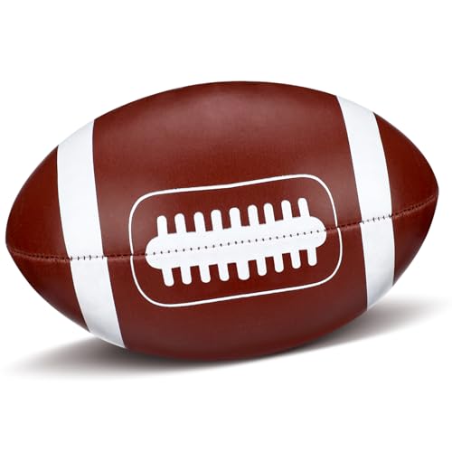 Sonwyoung Soft Football Soft Stress Ball 6 Inch Mini Small Brown Football for Indoor Playing Catch Game Sport Decor Party Props Sport Reward Gift to Family and Friends