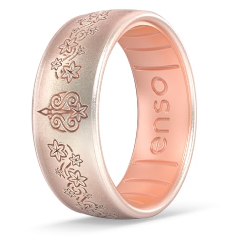 Enso Rings Disney Princess and Villains Silicone Ring - Comfortable and Flexible Design - 6.6mm Wide and 1.75mm Thick